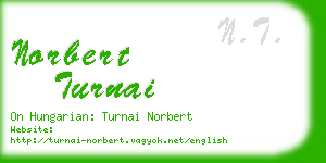 norbert turnai business card